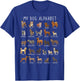 Types of Dogs Alphabet - Dog Identification - A-Z ABC T-Shirt - T-Shirt | Royal