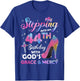 Stepping Into My 44th Birthday gift Women 44 years old Pumps T-Shirt - T-Shirt | Royal