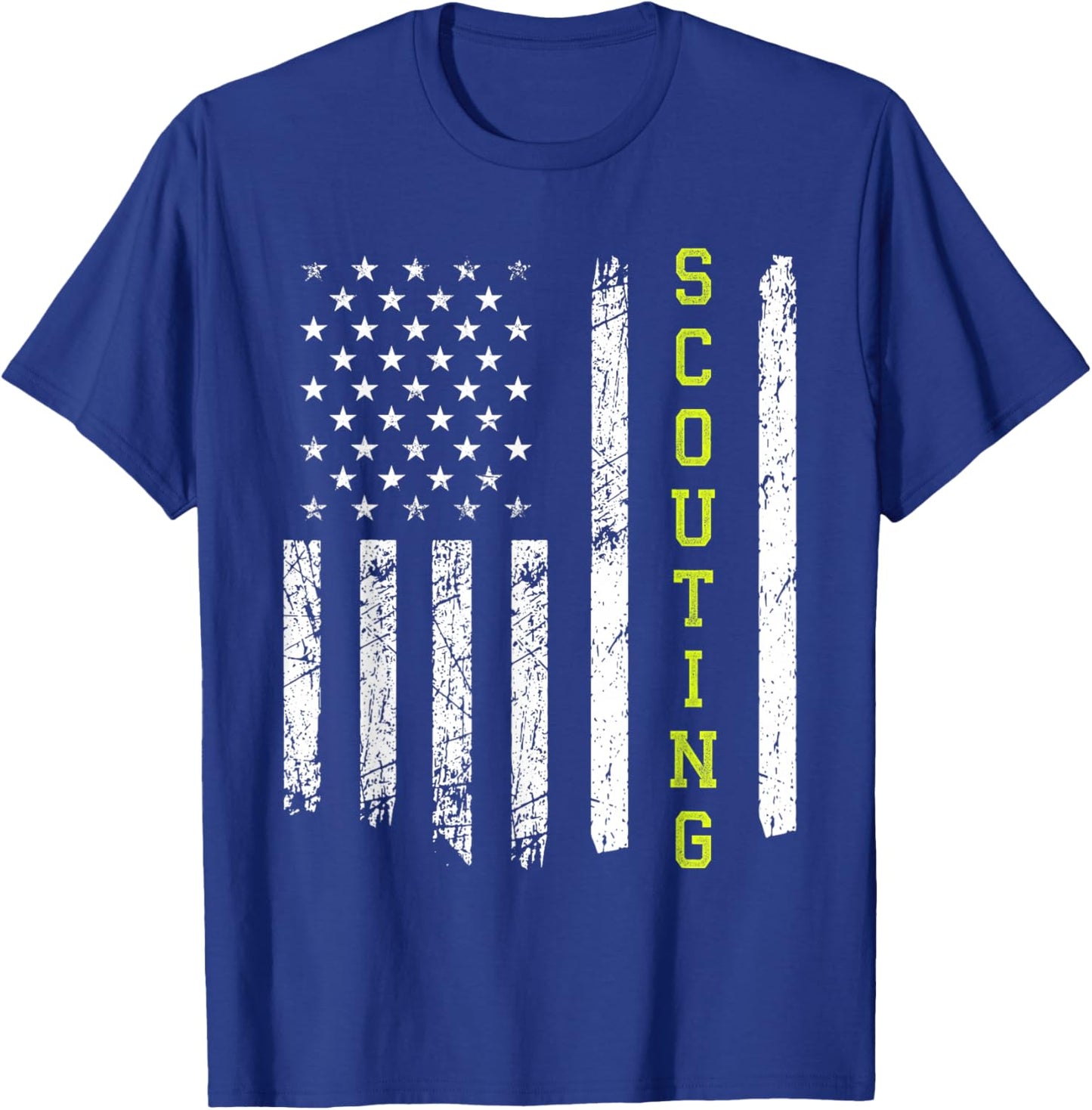Scouting US American Flag T-Shirt - T-Shirt | Royal