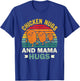 Chicken Nugs And Mama Hugs Funny Chicken Nuggets Lovers T-Shirt - T-Shirt | Royal