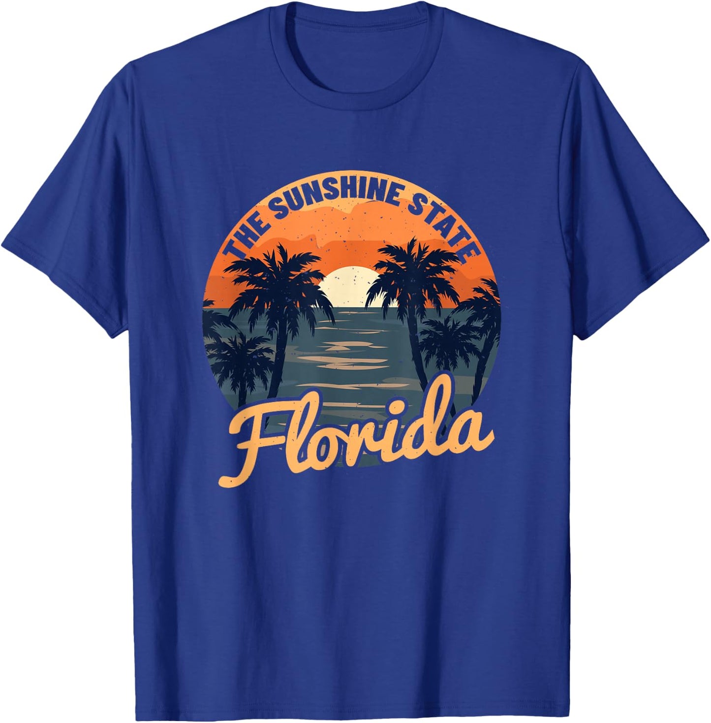 Florida Sunset - Throwback Design - Classic T-Shirt - T-Shirt | Royal