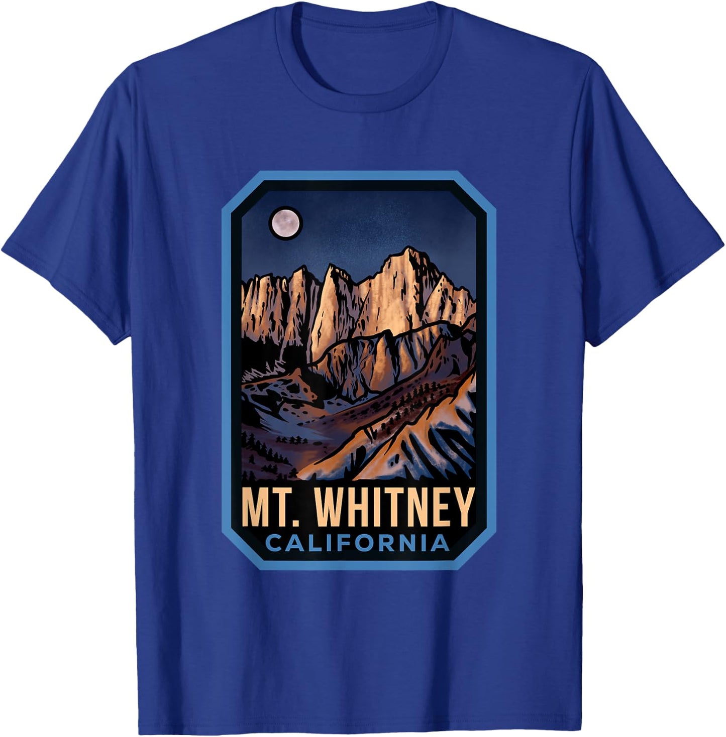 Mount Whitney California T-Shirt - T-Shirt | Royal