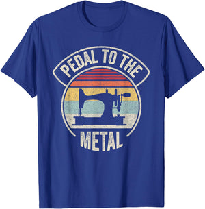 Vintage Retro Sewing Machine Lover For Sew Lovers Seamstress T-Shirt - T-Shirt | Royal