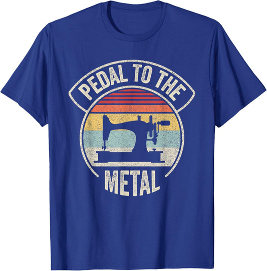 Vintage Retro Sewing Machine Lover For Sew Lovers Seamstress T-Shirt - T-Shirt | Royal