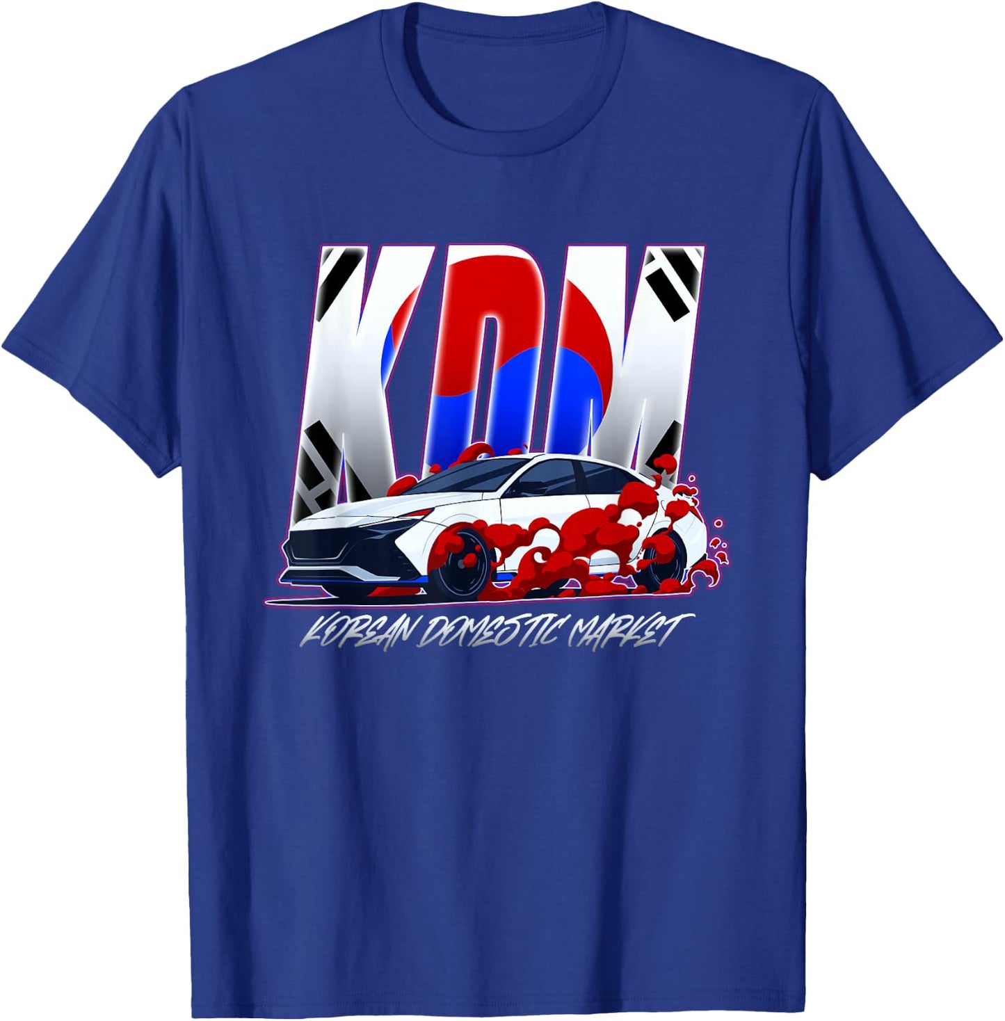 Korean Domestic Market KDM Car Turbo Tuner Enthusiasts T-Shirt - T-Shirt | Royal