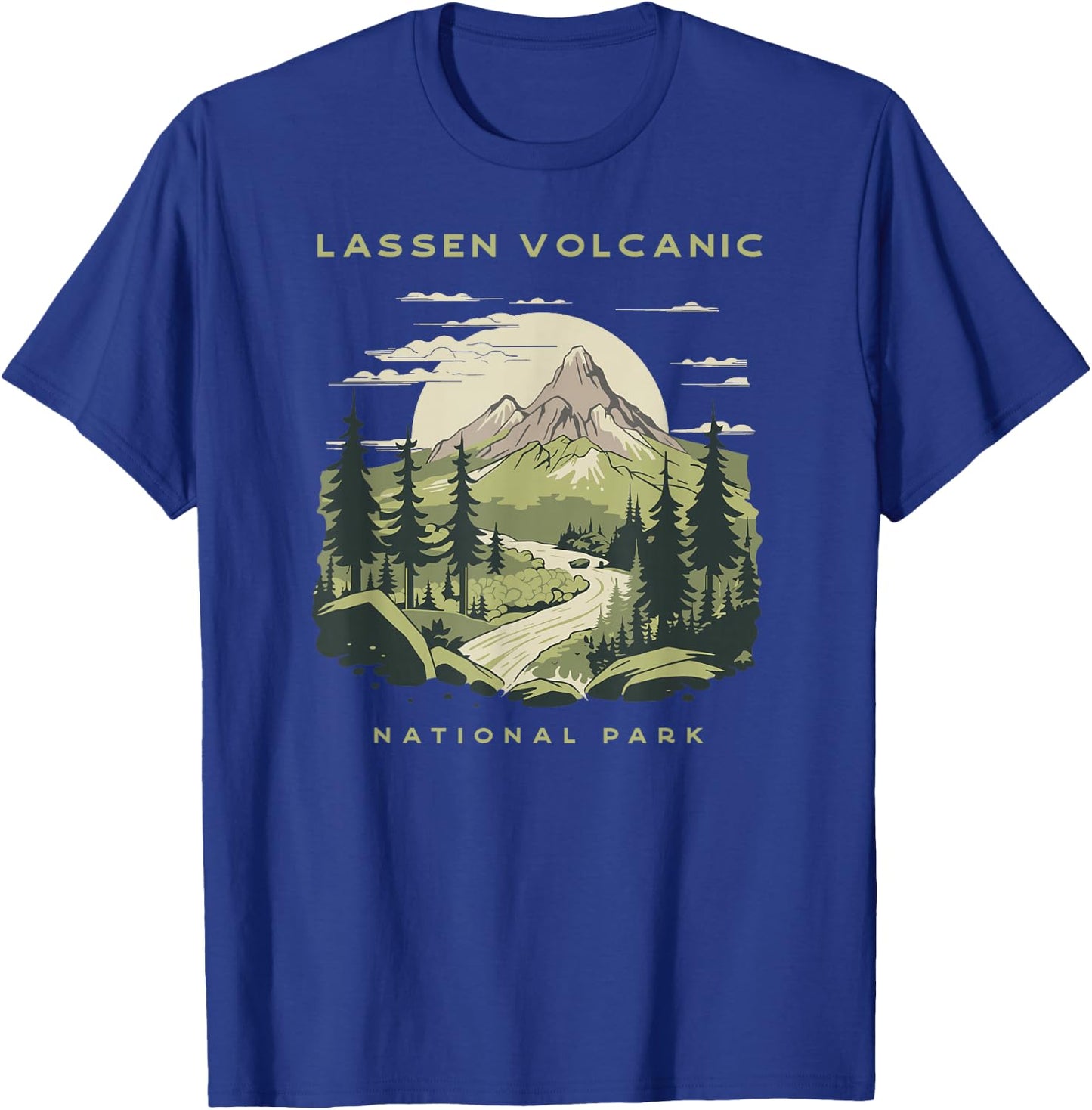 Lassen Volcanic National Park Vintage T-Shirt - T-Shirt | Royal
