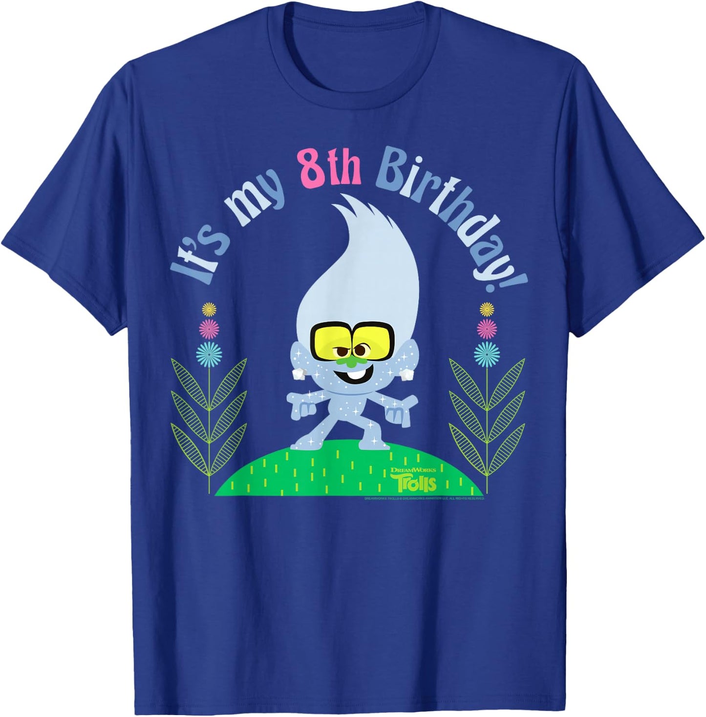 DreamWorks Trolls Little Diamond 8th Birthday T-Shirt - T-Shirt | Royal