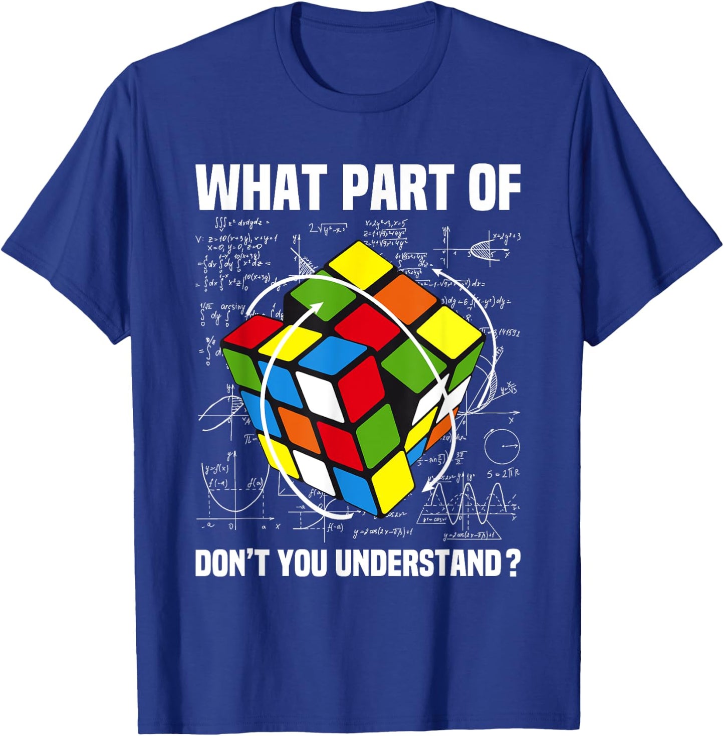 What Part Of Don't You Understand Puzzle Cube Math Teacher Women Girls Kids T-Shirt - T-Shirt | Royal