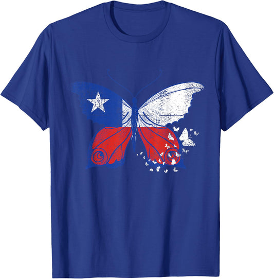 Chile Flag Chilean Heritage Hispanic Roots South America T-Shirt - T-Shirt | Royal