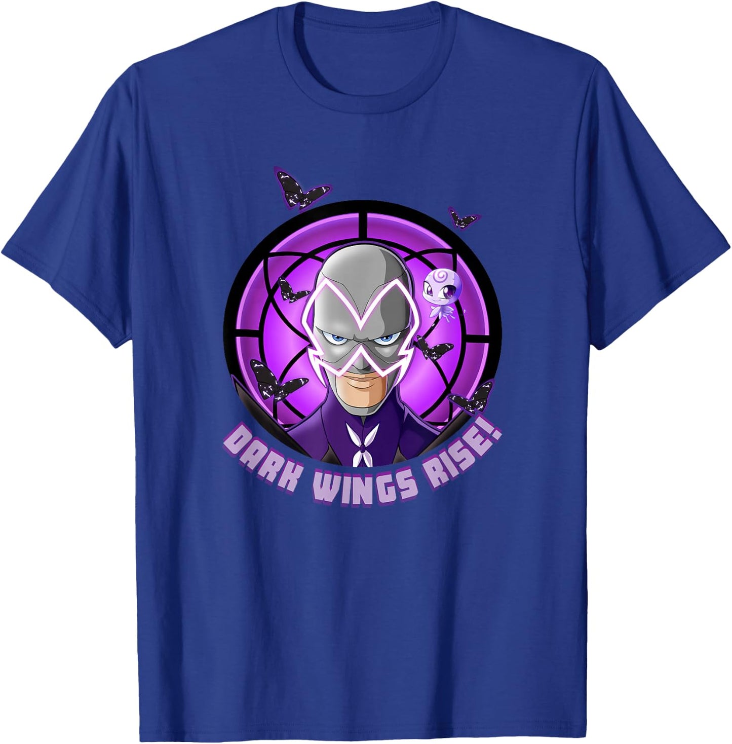 Miraculous Ladybug Hawk Moth Dark Wings Rise T-Shirt - T-Shirt | Royal