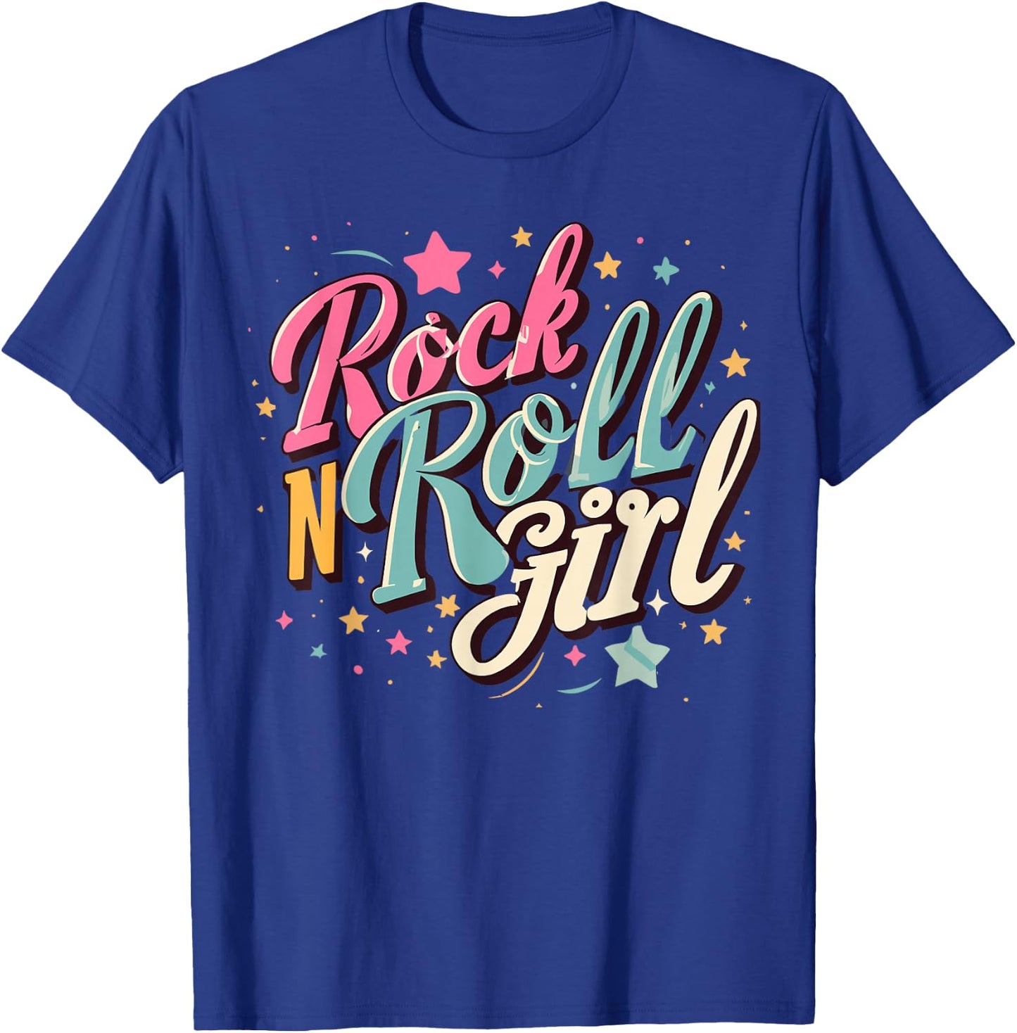 Rock N Roll Girl Purple Darla T-Shirt - T-Shirt | Royal
