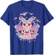 Pastel Goth Krampus Cat Cute Creepy Devil Cat and Skull T-Shirt - T-Shirt | Royal
