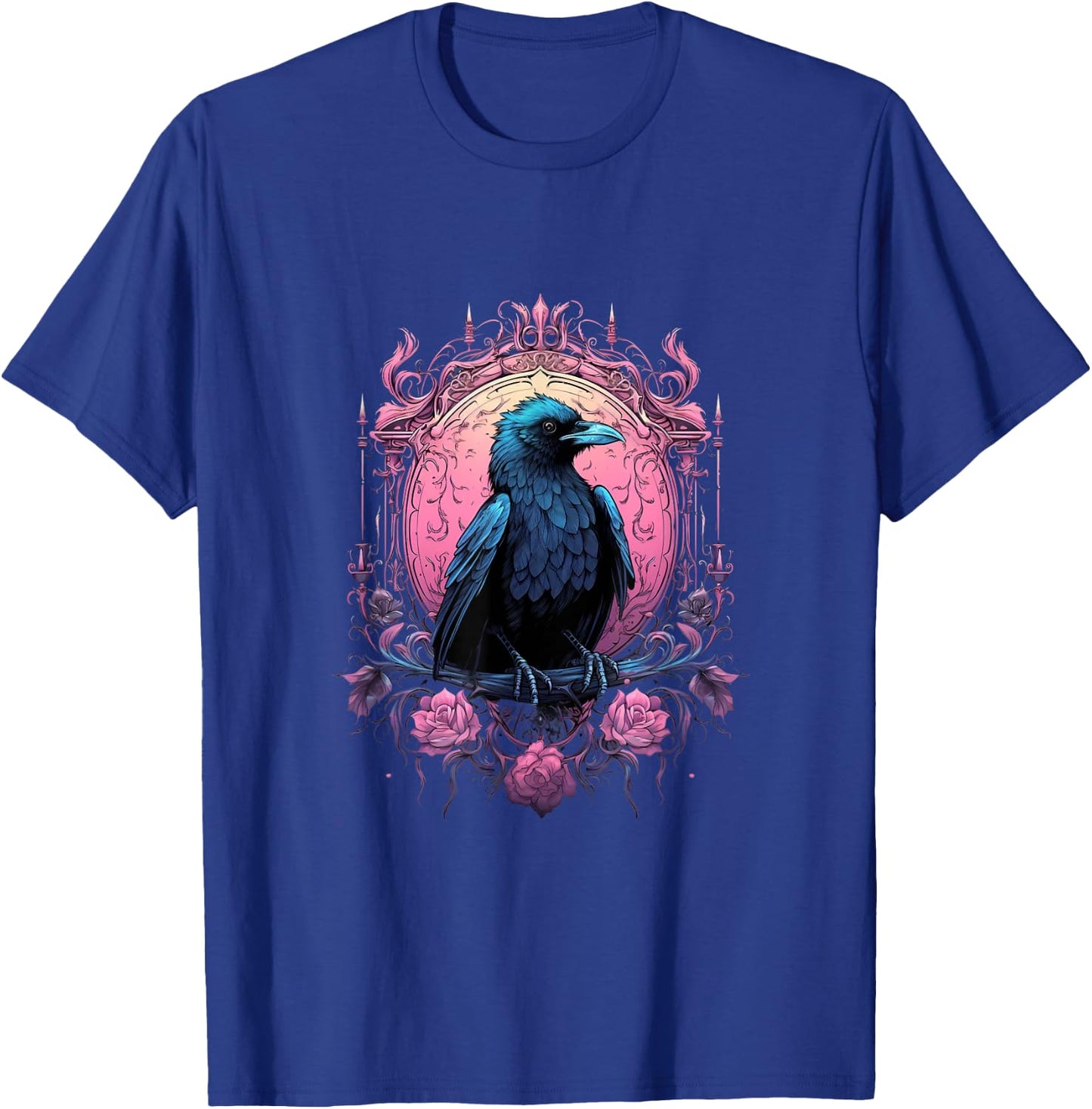 Pastel Goth Gothic Crow Bird Kawaii Anime Nu Goth Aesthetic T-Shirt - T-Shirt | Royal