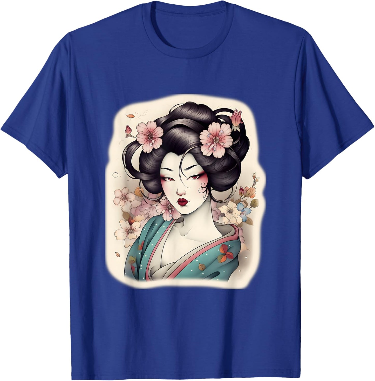 Japanese Geisha Tattoo Design Women T-Shirt - T-Shirt | Royal