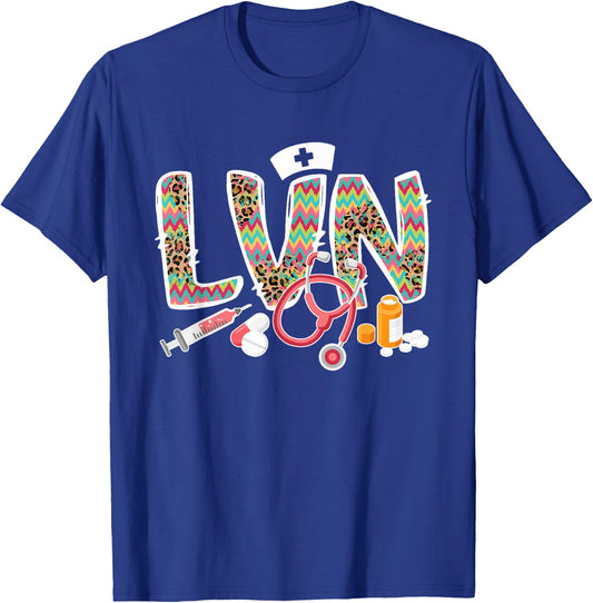LVN Licensed Vocational Nurse LVN Nurse LVN Nursing T-Shirt - T-Shirt | Royal