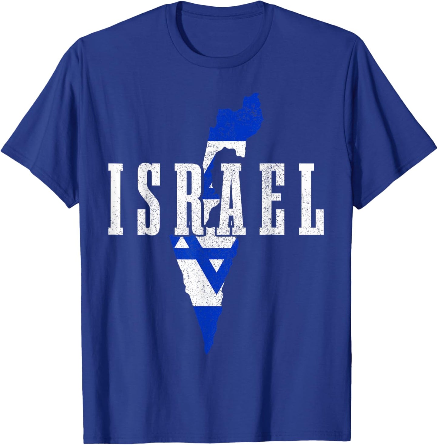 Israel Map Pride Jewish Jew Israelite Israeli Flag T-Shirt - T-Shirt | Royal