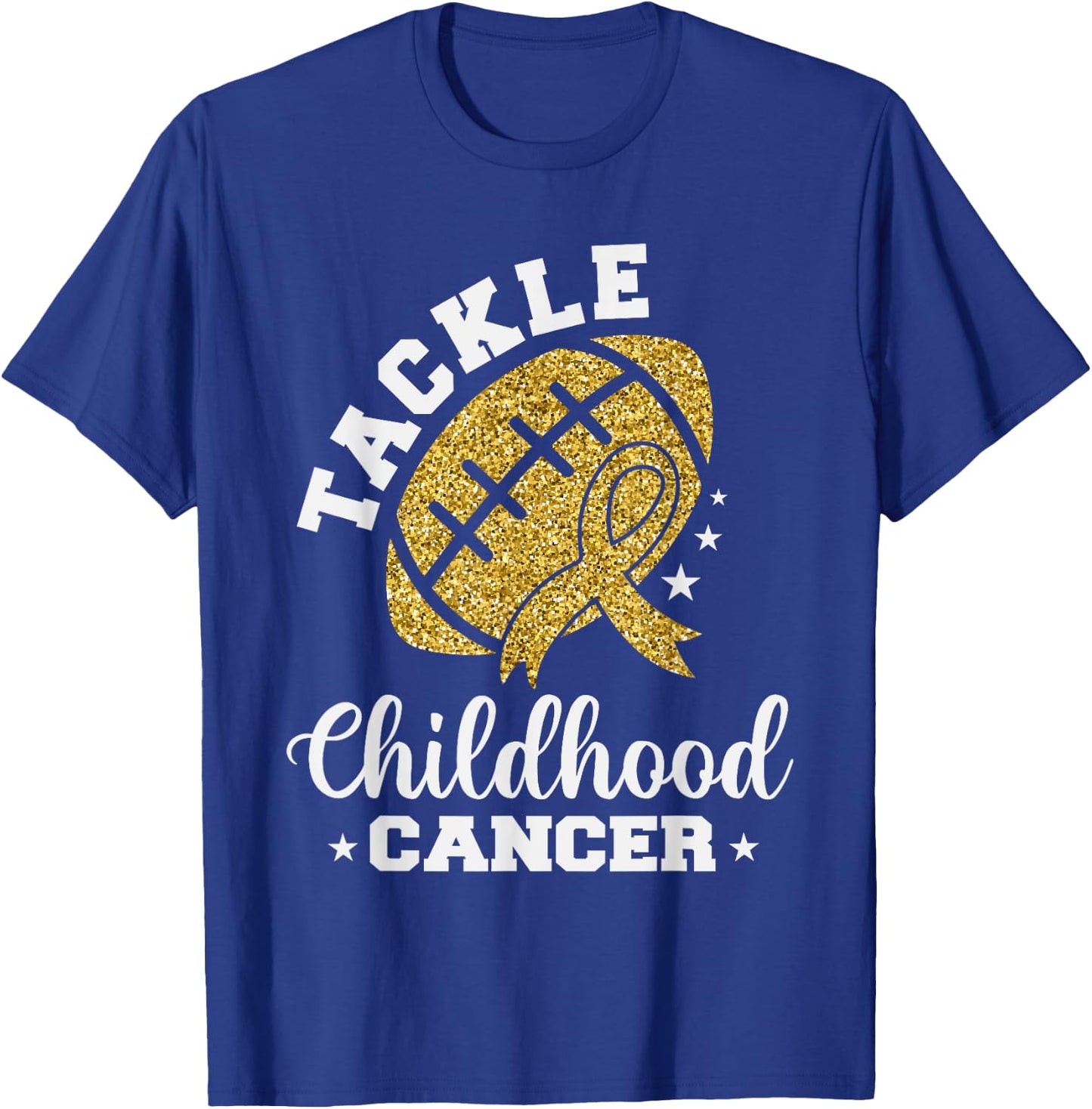 Tackle Childhood cancer Awareness T-Shirt - T-Shirt | Royal