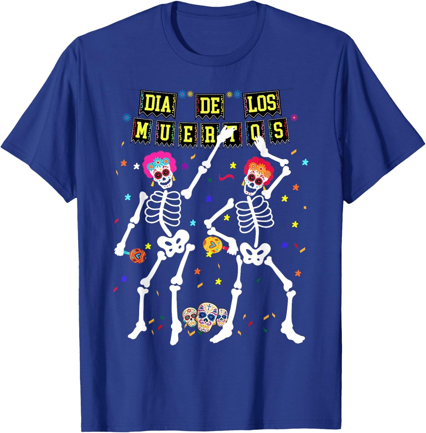 Dia De los Muertos Day of the Dead 2026 2027 Teens T-Shirt - T-Shirt | Royal