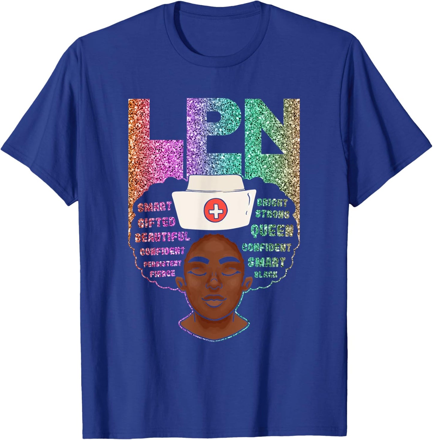 Black LPN Nurses Matter African American Black History Month T-Shirt - T-Shirt | Royal