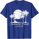 Clearwater Beach Florida FL Vintage Sunset Surfer Vacation T-Shirt - T-Shirt | Royal