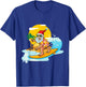 Christmas in July Funny Santa Surfing Summer Aloha Hawaiian T-Shirt - T-Shirt | Royal