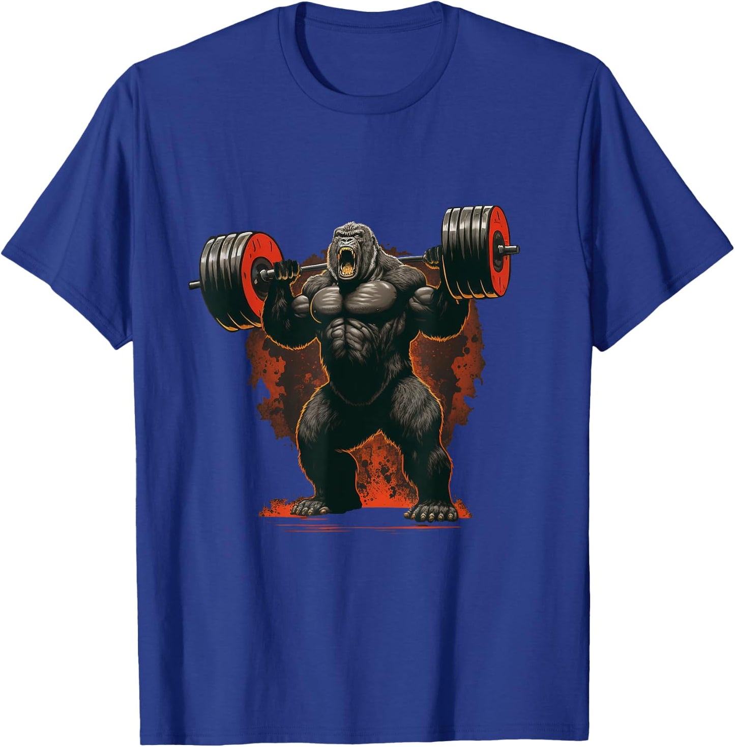 Gorilla Gym Beast Workout Weights Lifting Power - Gift T-Shirt - T-Shirt | Royal