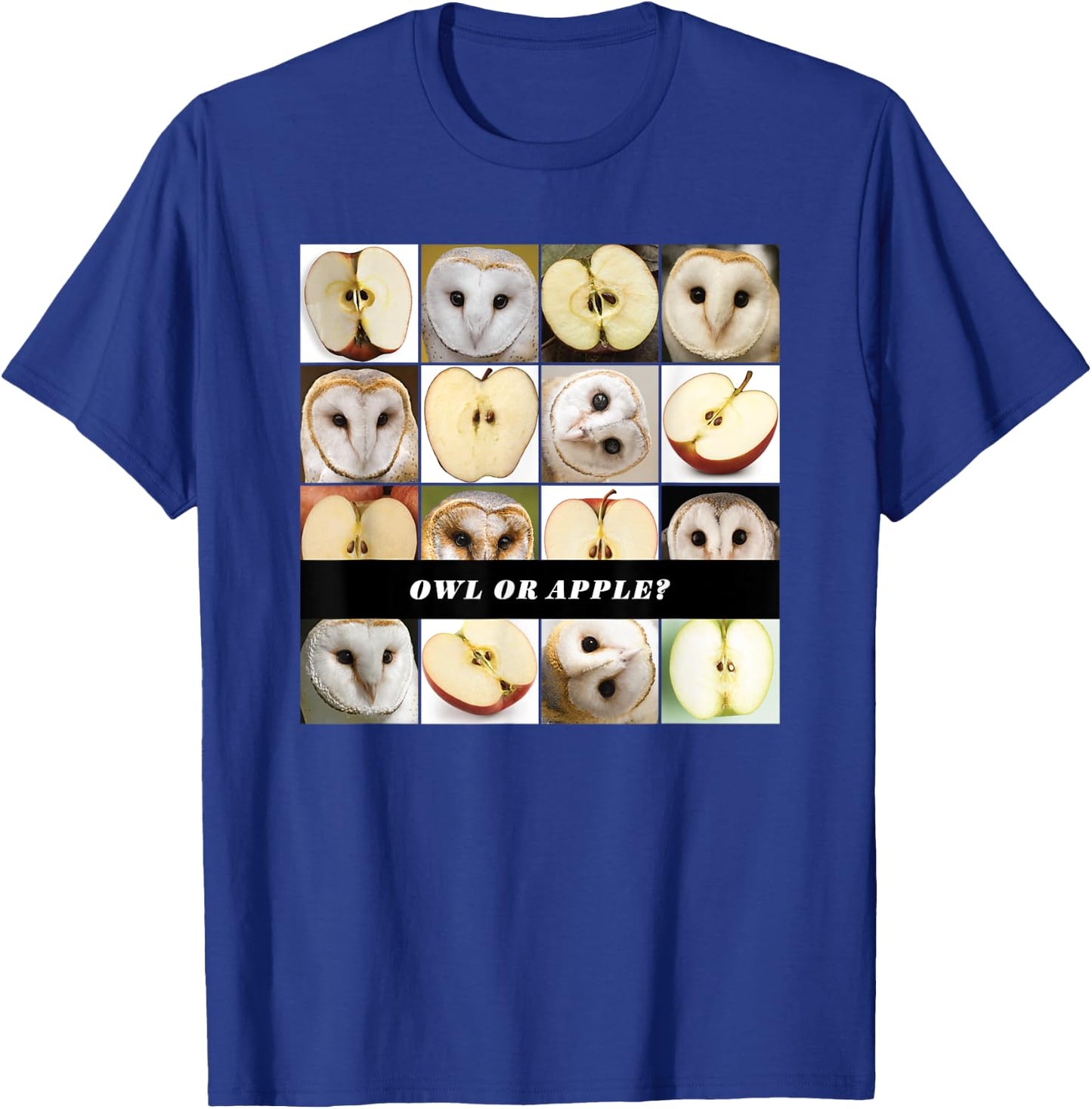 Barn Owl or Apple? AI Machine Learning Food or Object Meme T-Shirt - T-Shirt | Royal