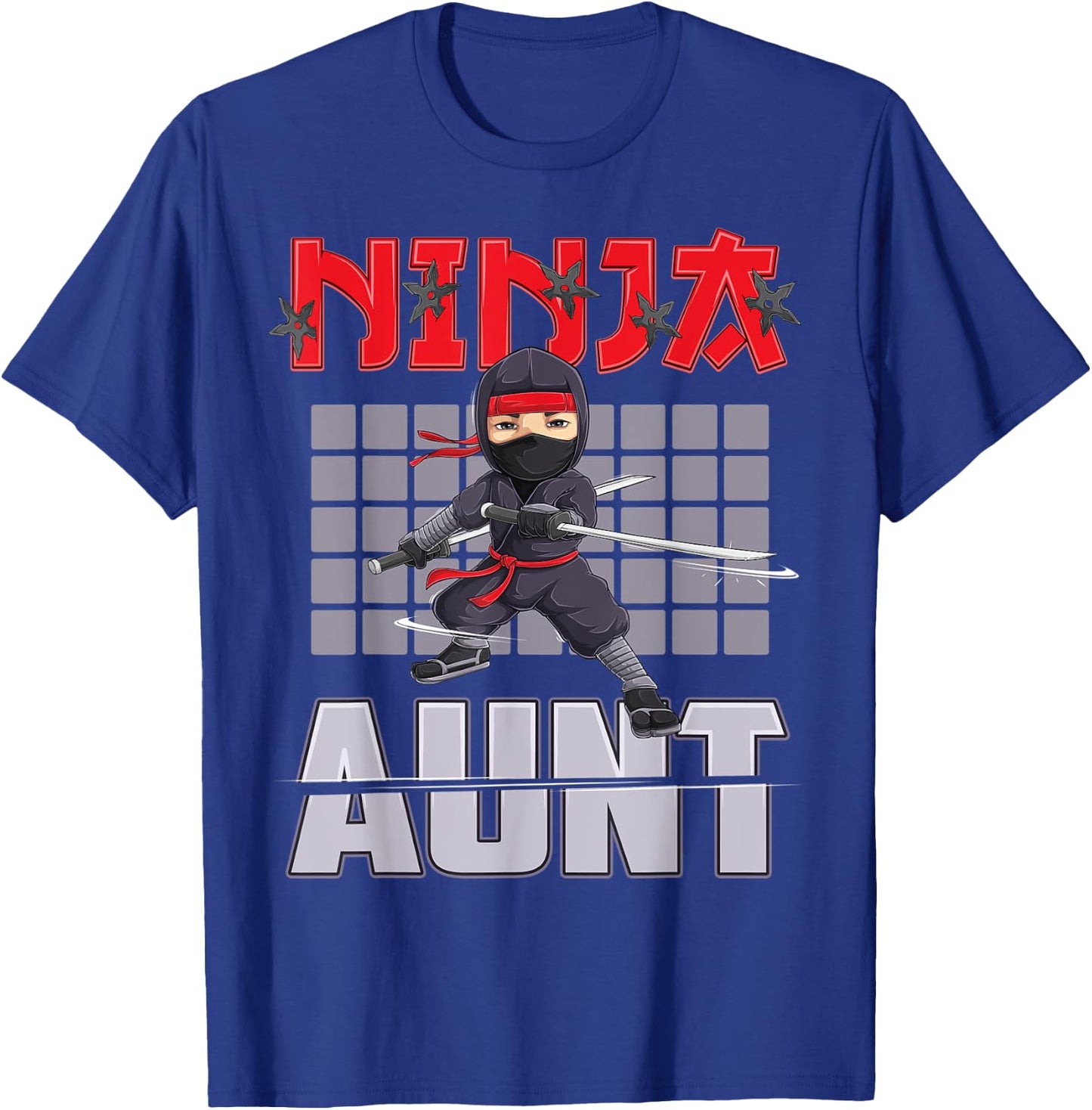 Aunt Ninja Birthday Party Ideas Birthday Ninja Aunt T-Shirt - T-Shirt | Royal