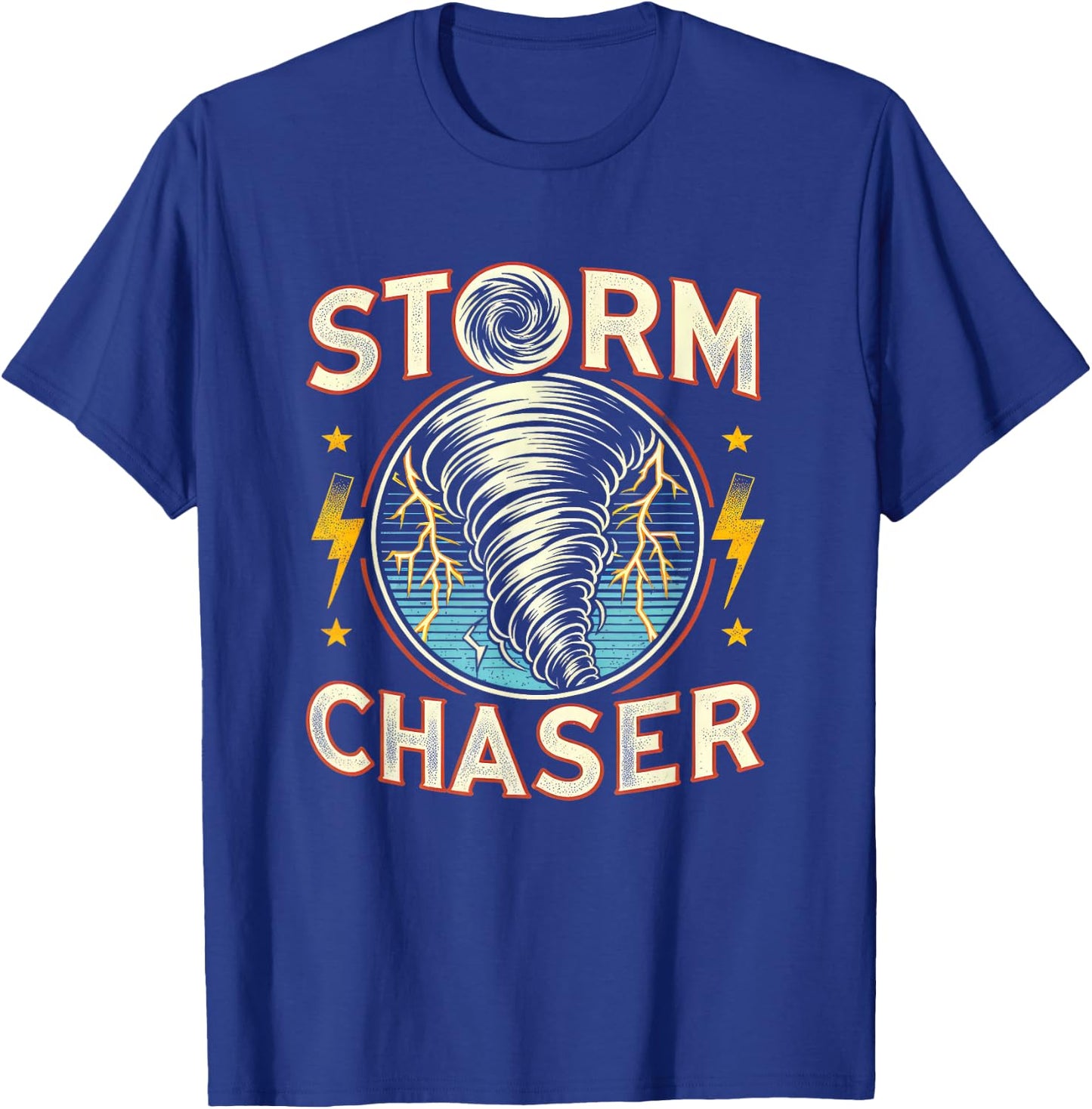 Storm Chaser Storm Chasing Tornado Meteorology T-Shirt - T-Shirt | Royal