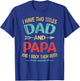 I Have Two Titles Dad And Papa Funny Father's Day Dad Gift T-Shirt - T-Shirt | Royal