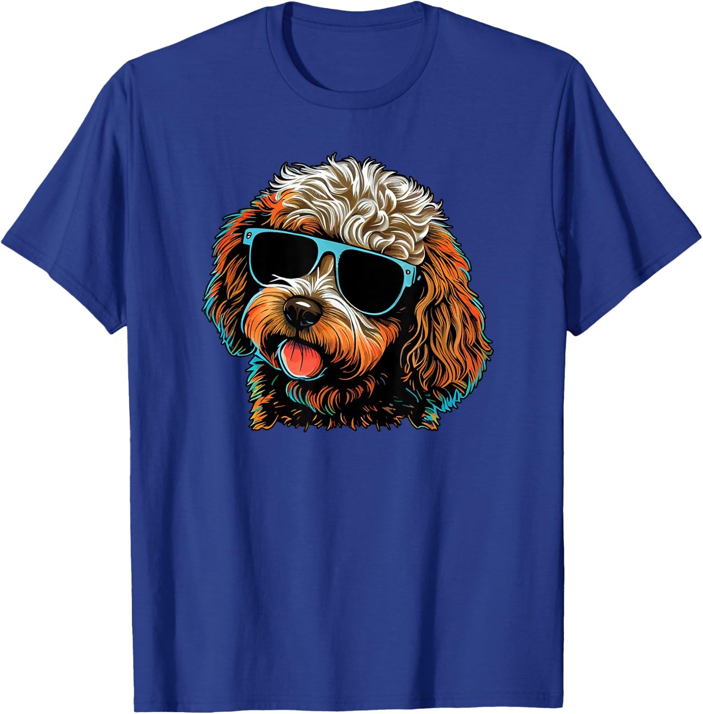 Dad Mom Cool Dog Sunglasses - Cavapoo Women T-Shirt - T-Shirt | Royal