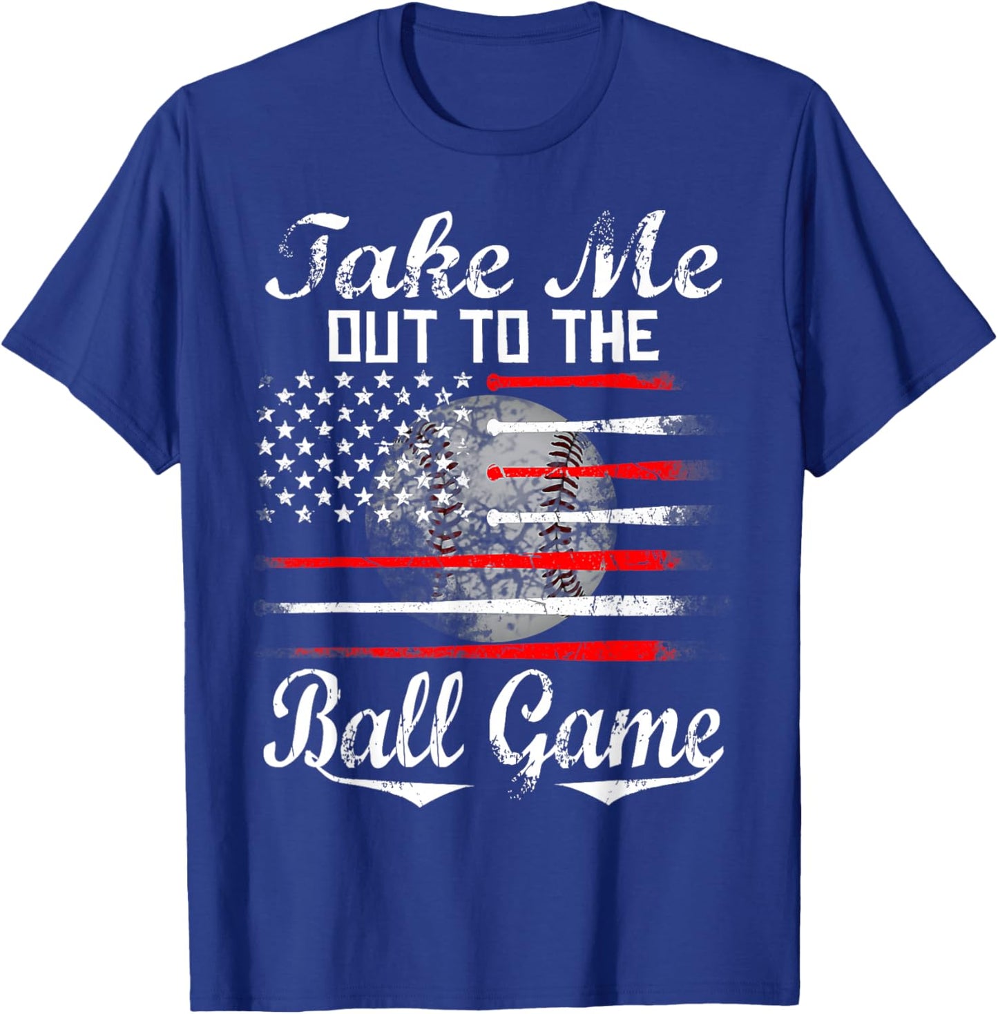 Take Me Out To The Ball Game Baseball Mothers Day T-Shirt - T-Shirt | Royal