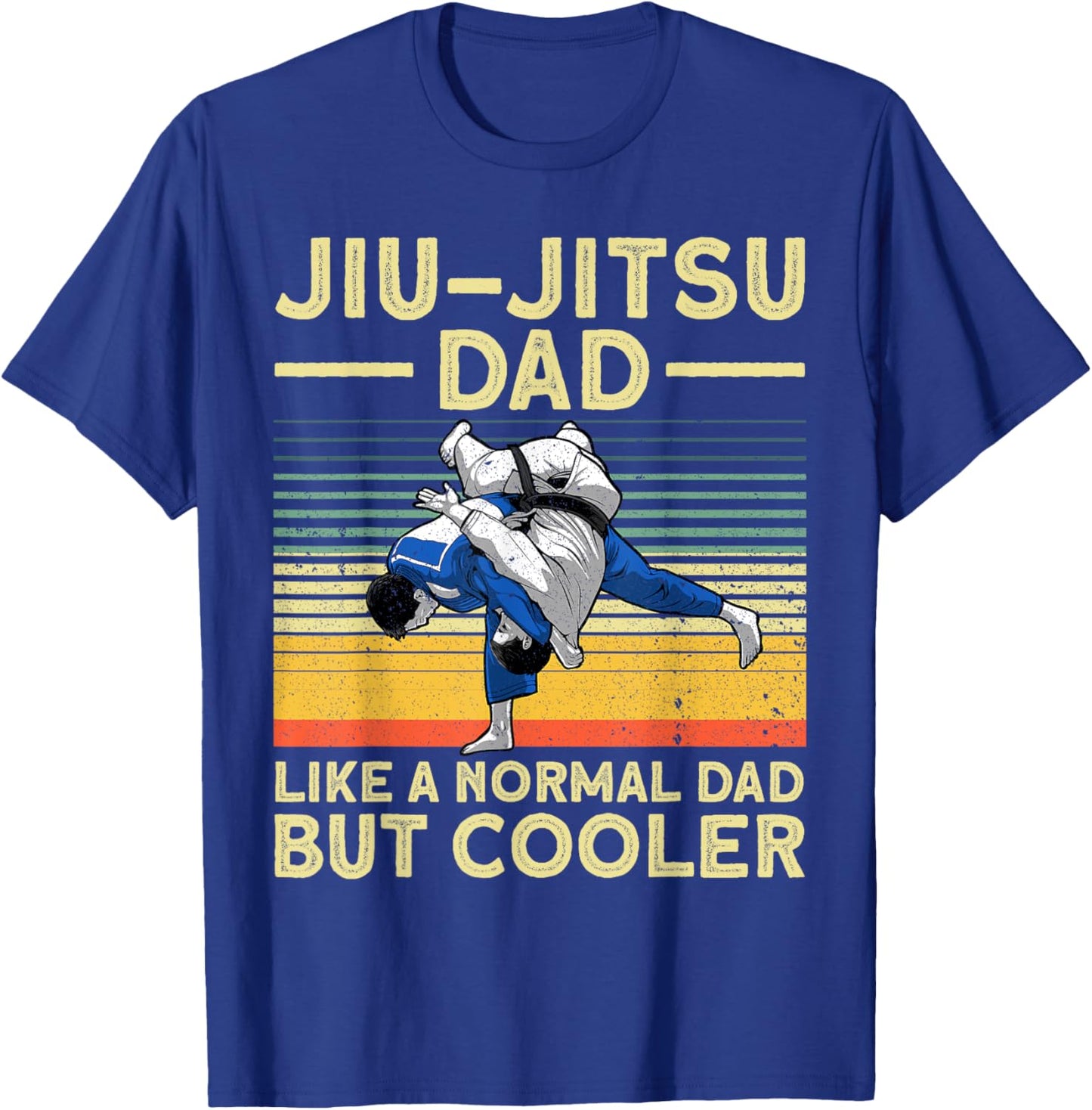 Funny Jui Jitsu Dad Design Brazilian Jui Jitsu Lover T-Shirt - T-Shirt | Royal