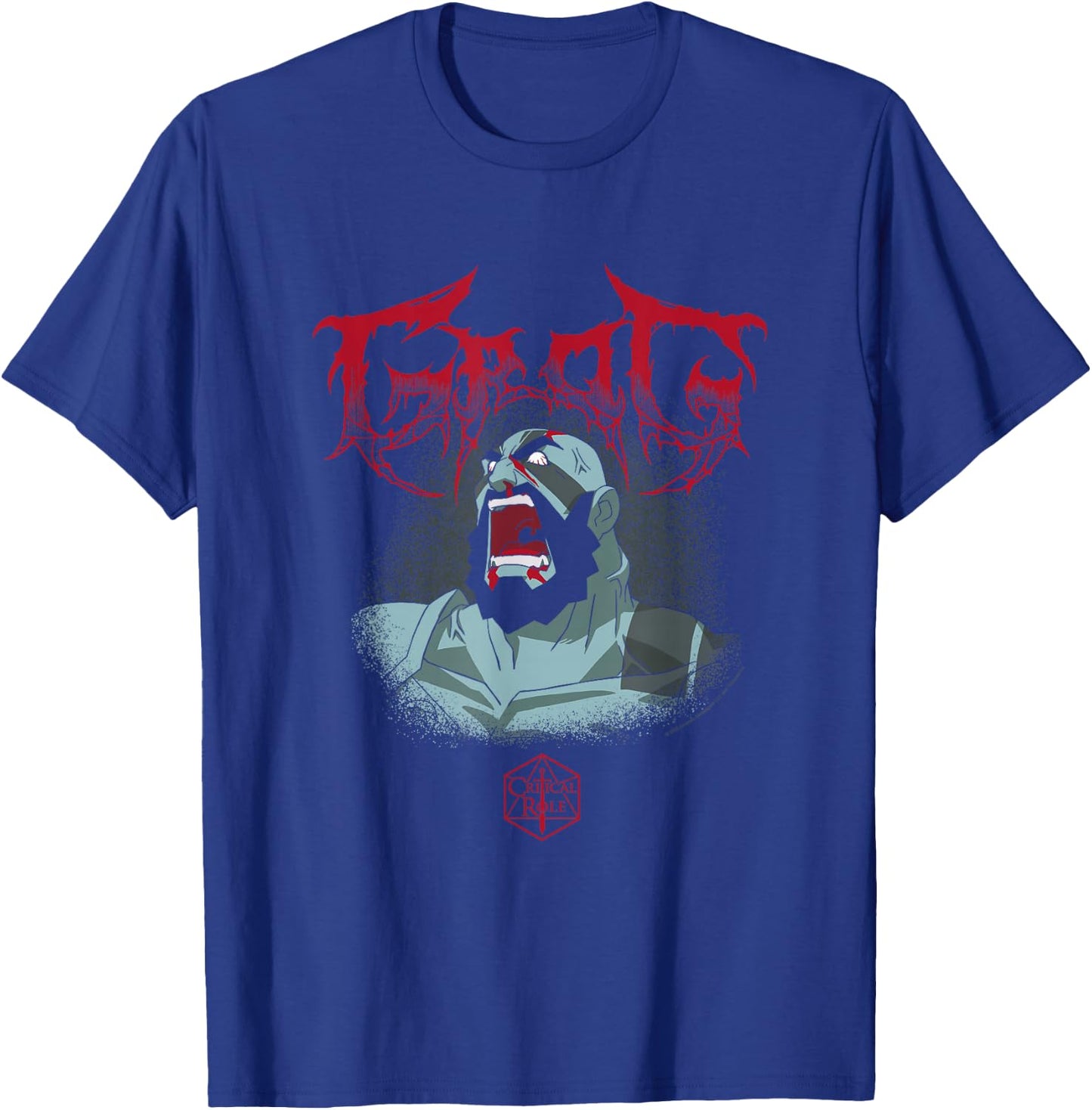 The Legend of Vox Machina Grog Extreme Metal Logo T-Shirt - T-Shirt | Royal