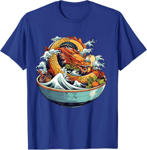 Sushi Dragon Japanese Food Kawaii Dragon Anime Sushi T-Shirt - T-Shirt | Royal