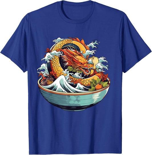 Sushi Dragon Japanese Food Kawaii Dragon Anime Sushi T-Shirt - T-Shirt | Royal