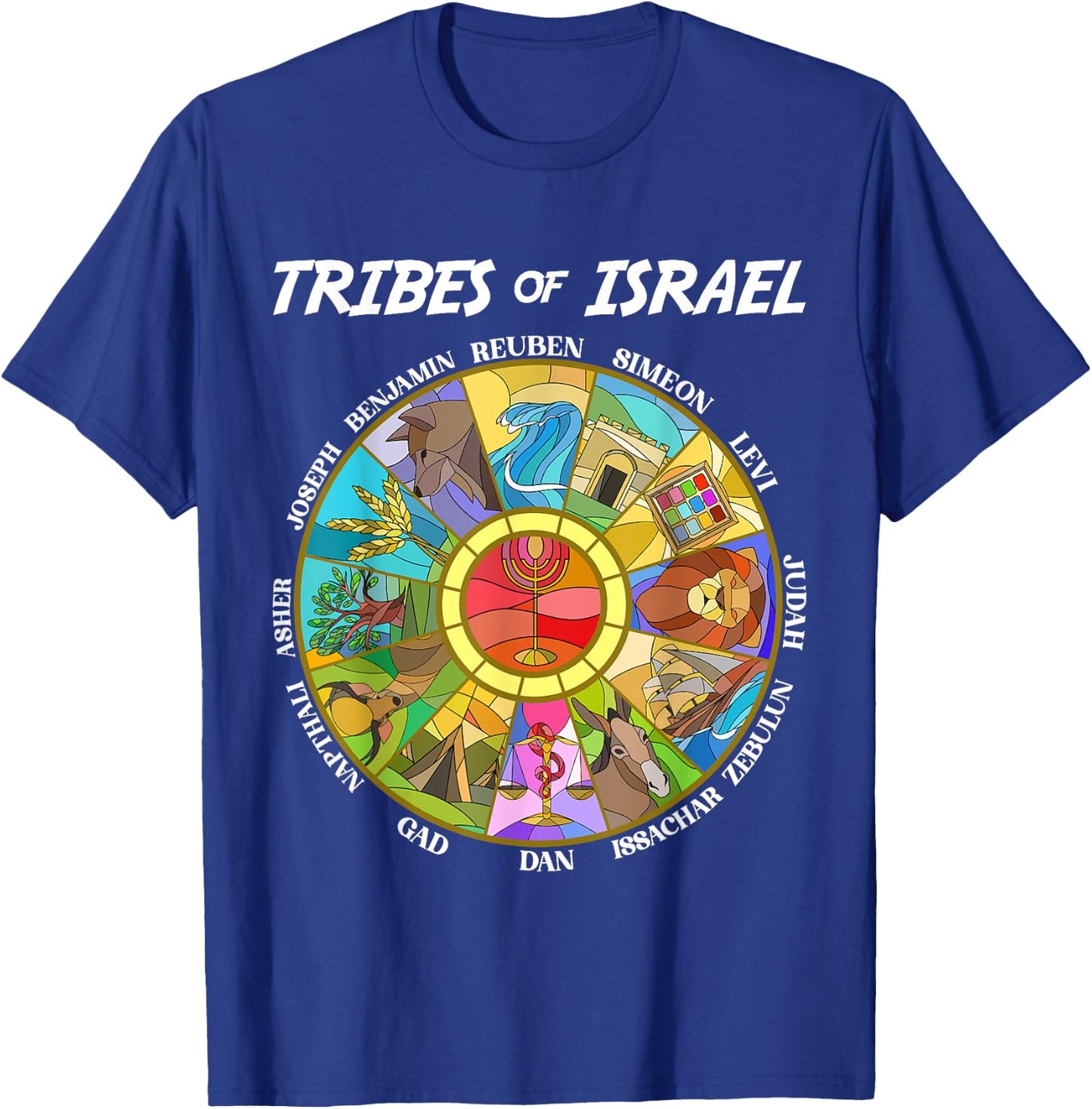 Tribes Of Israel Nation Hebrew Twelve Sons Jewish Judah T-Shirt - T-Shirt | Royal