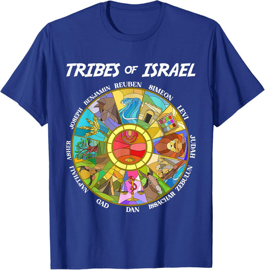Tribes Of Israel Nation Hebrew Twelve Sons Jewish Judah T-Shirt - T-Shirt | Royal