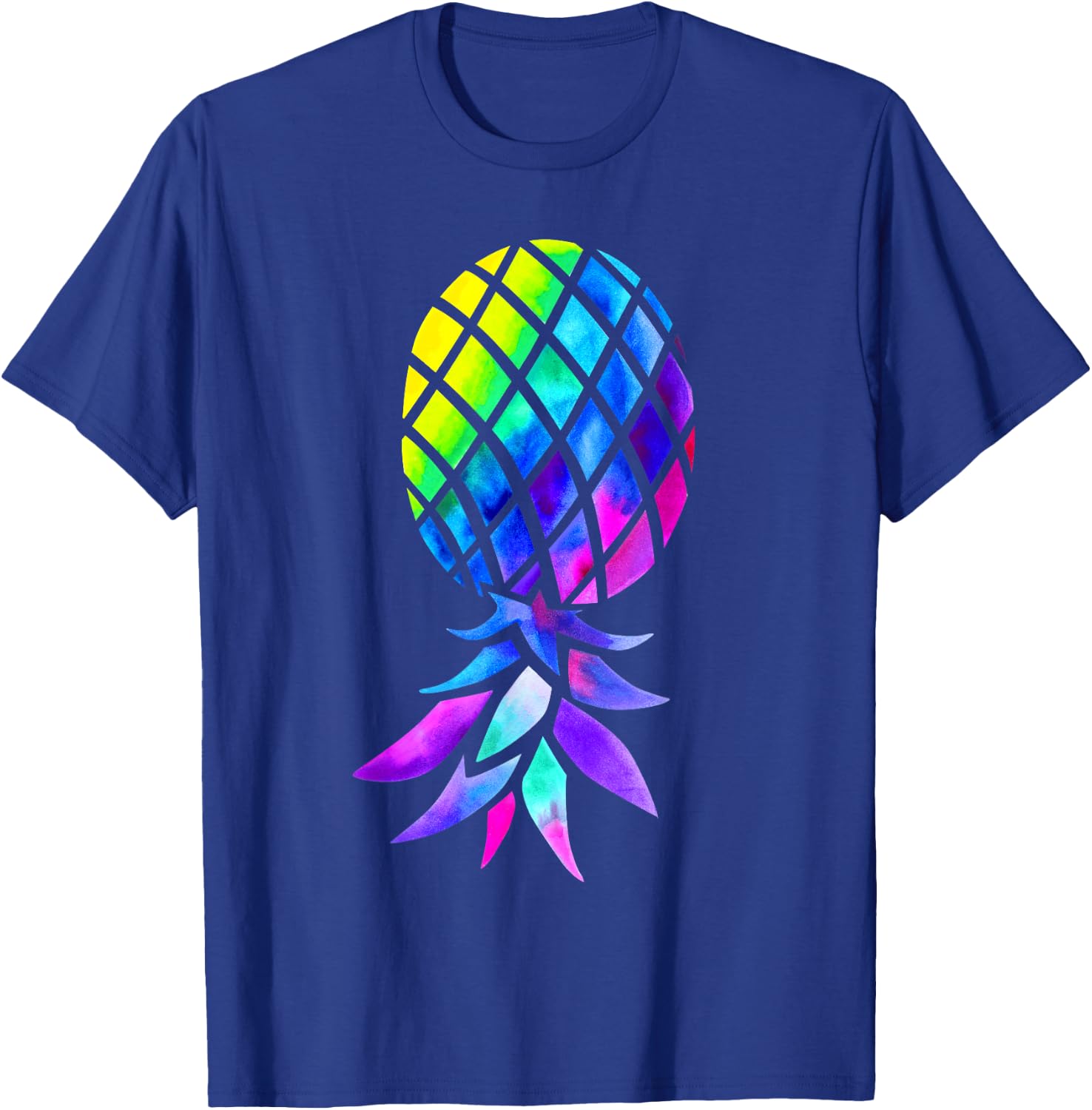 Colourful Inverted Pineapple Swinger Polyamory T-Shirt - T-Shirt | Royal
