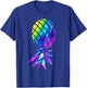 Colourful Inverted Pineapple Swinger Polyamory T-Shirt - T-Shirt | Royal