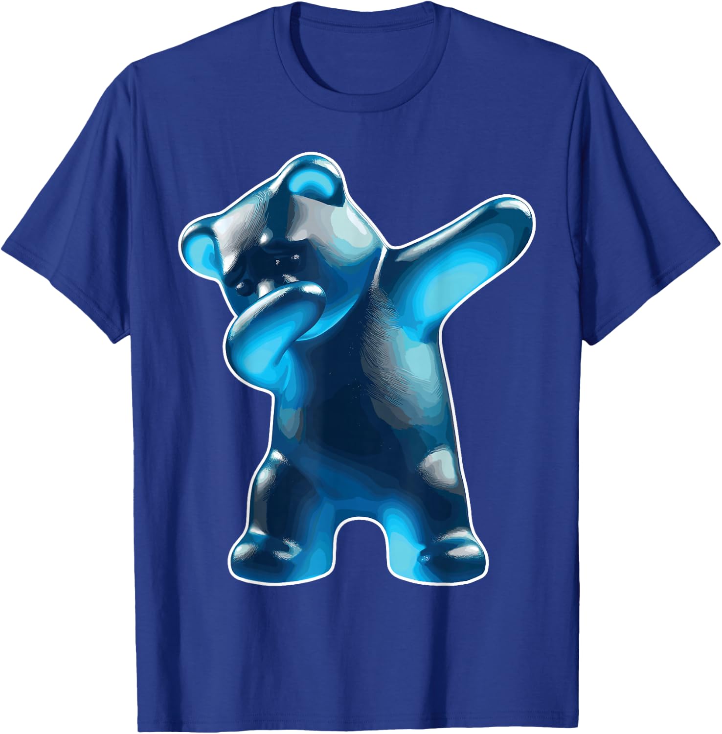 Gummy Bear, Blue Gummy Bear, Dabbing Gummy Bear T-Shirt - T-Shirt | Royal