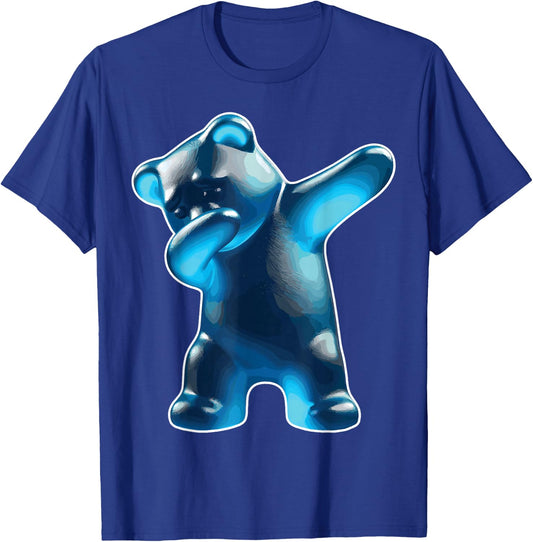 Gummy Bear, Blue Gummy Bear, Dabbing Gummy Bear T-Shirt - T-Shirt | Royal