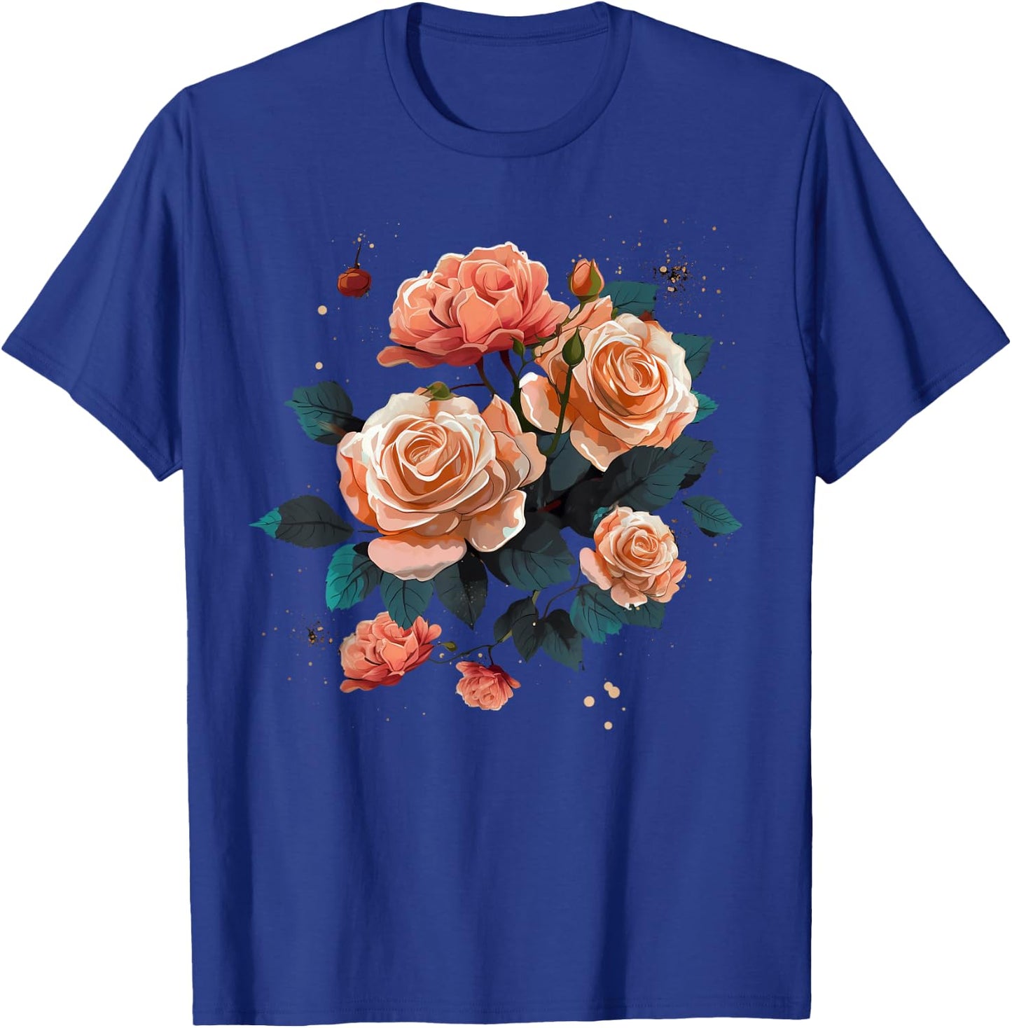 Bouquet of Roses on Rose flowers T-Shirt - T-Shirt | Royal