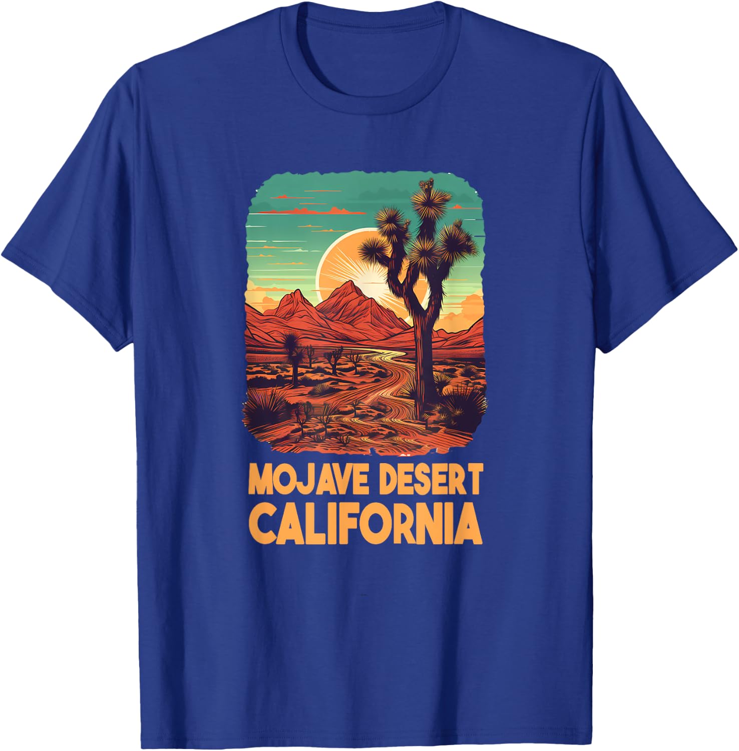 Mojave Desert Adventure Vintage Nature Lover Hiking Design T-Shirt - T-Shirt | Royal