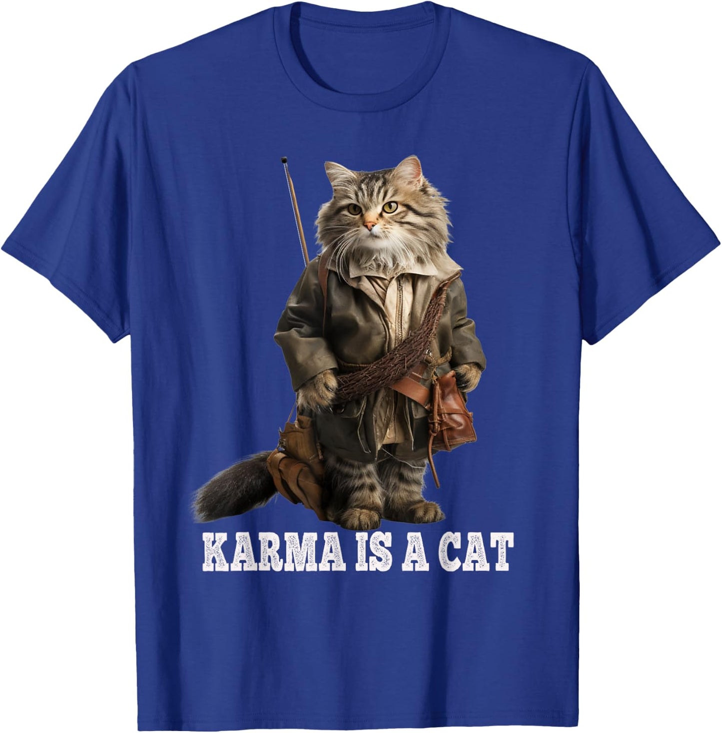 Cats , Karma is a cat, fisher cat Women Kids T-Shirt - T-Shirt | Royal