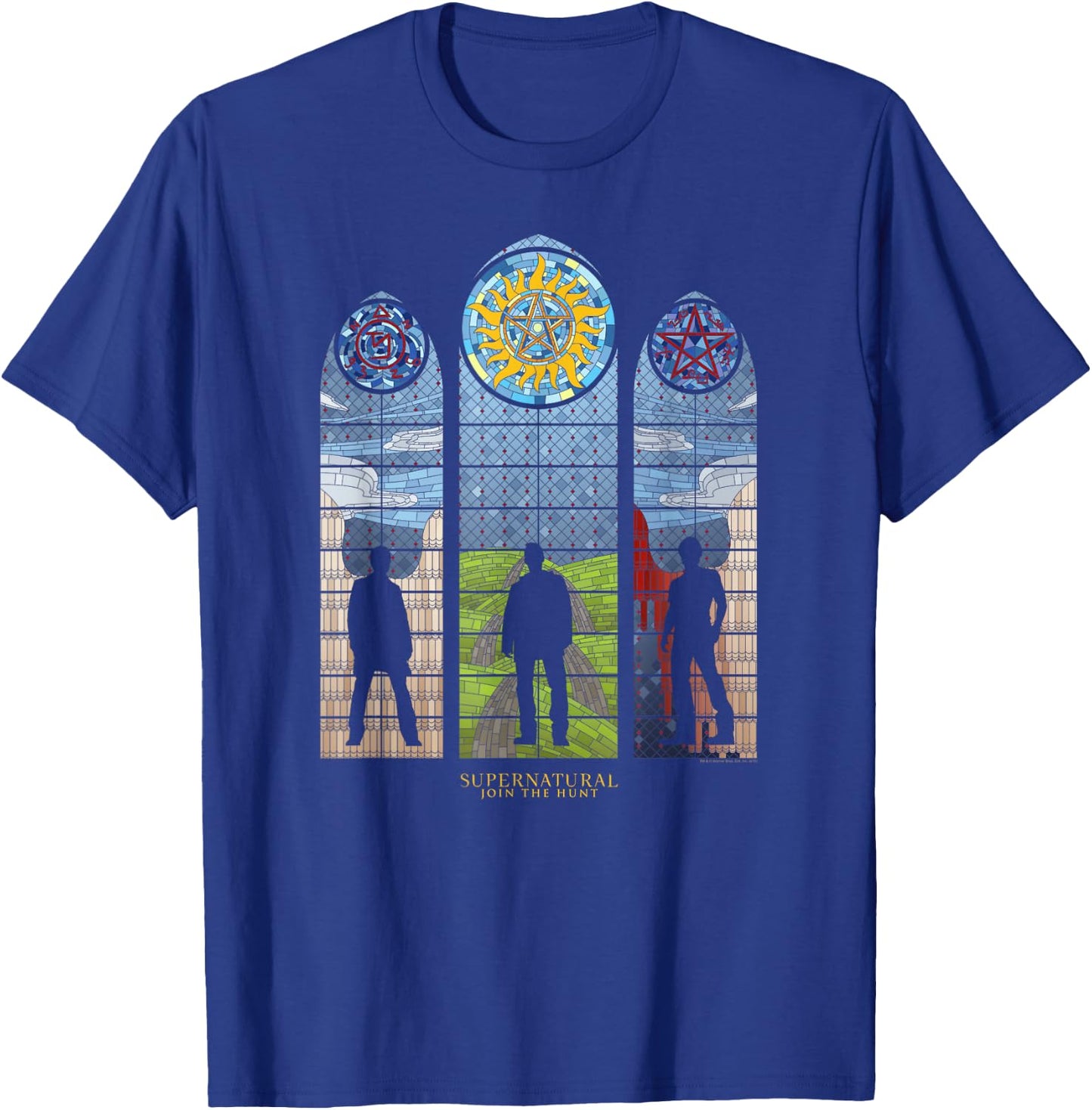 Supernatural Stained Glass T-Shirt - T-Shirt | Royal