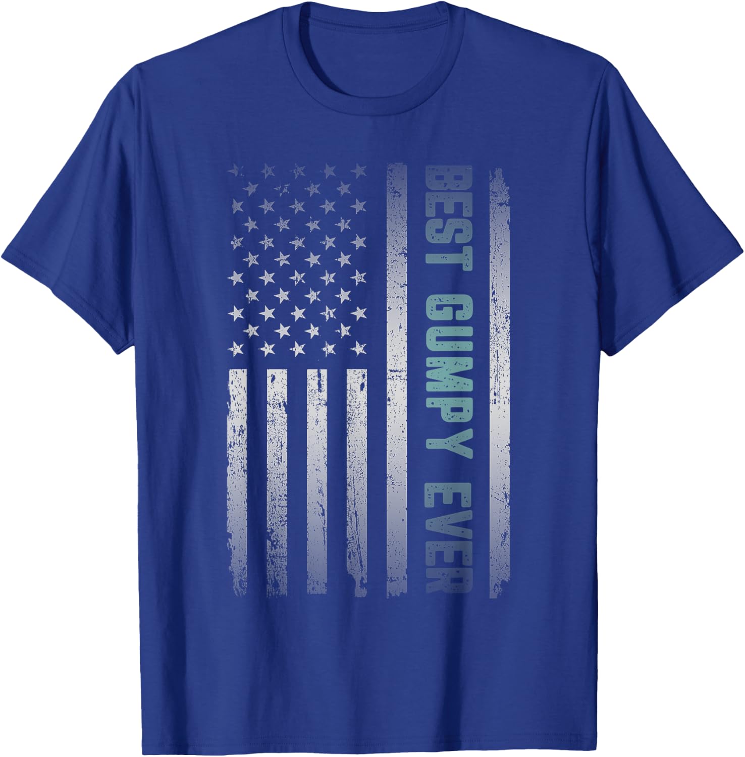 Best GUMPY Ever With US American Flag Father's Day Men T-Shirt - T-Shirt | Royal
