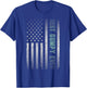 Best GUMPY Ever With US American Flag Father's Day Men T-Shirt - T-Shirt | Royal