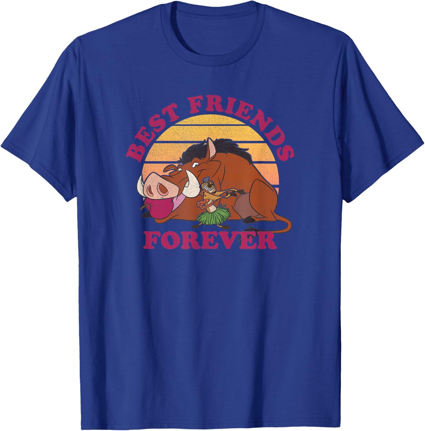 Disney Lion King Timon & Pumbaa Luau Best Friends Forever T-Shirt - T-Shirt | Royal