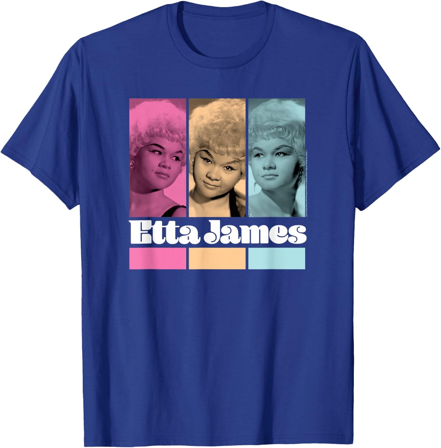 Etta James - Black, Small, -Adults, Short Sleeve, Classic Fit, Cotton 100%, Music-Themed T-Shirt - T-Shirt | Royal